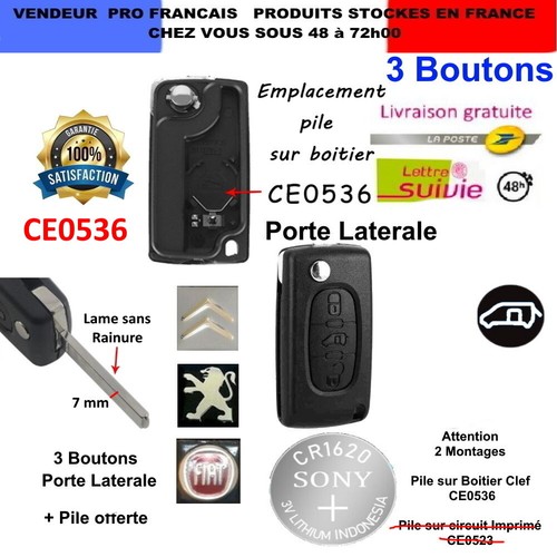 Coque clé plip ce0536 3 - ,