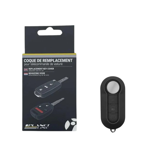 Coque cle adaptable pour - cle, fiat