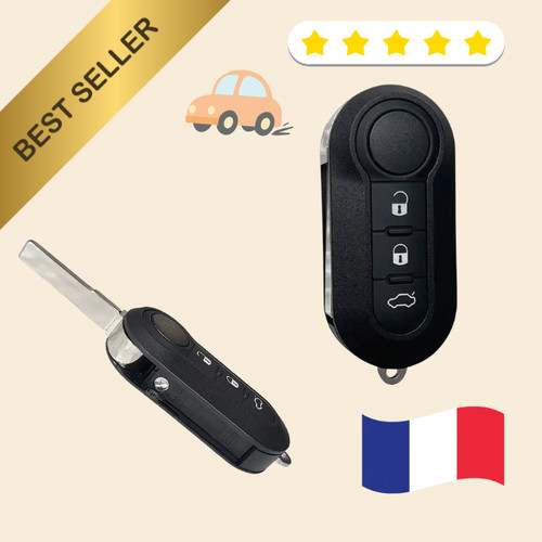 Coque clé pour fiat 500 - clé,